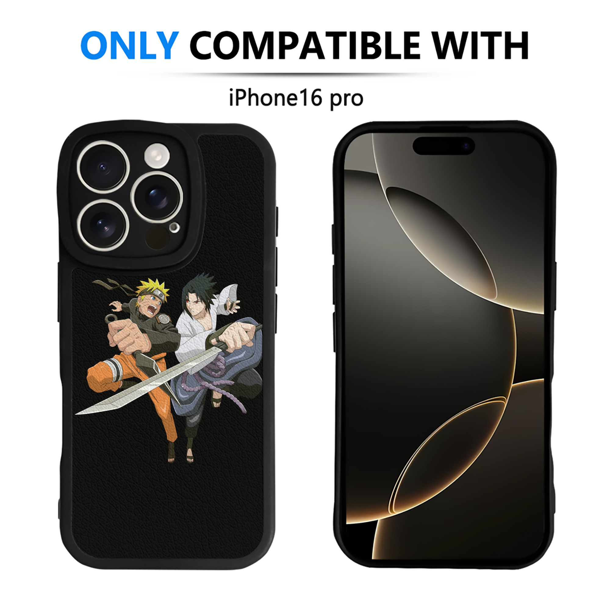 （画像用） NARUTO -ナルト- うずまき ナルト Uzumaki Naruto 【iPhone 16シリーズ対応】シリコンスマホケース（レザー調） 材質：シリコン